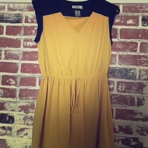 Mustard and Navy Dress size large